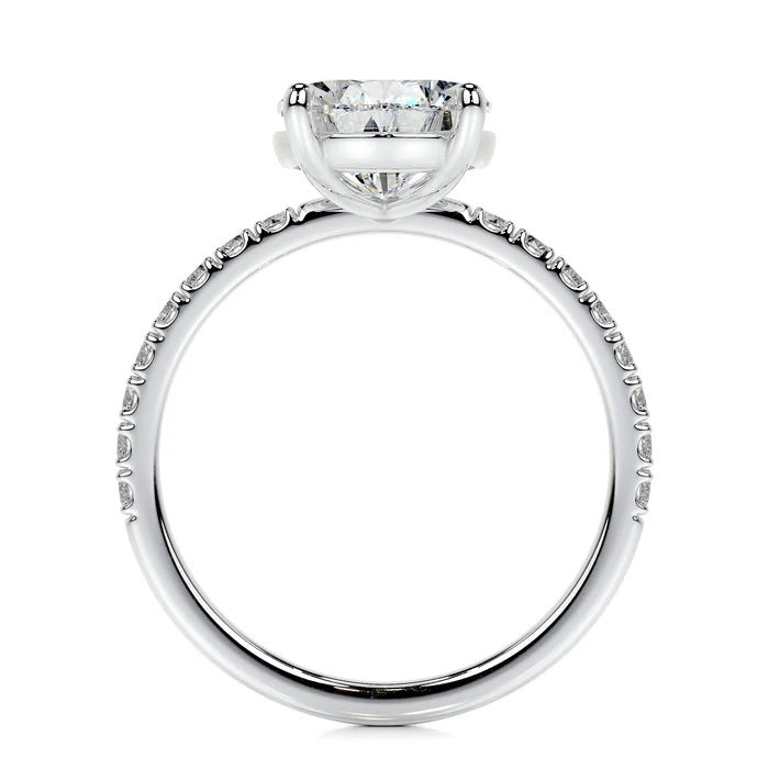 5 CT Pear Solitaire Diamond Accent Ring