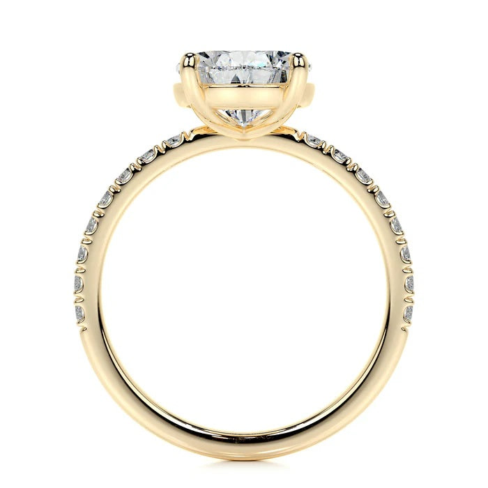5 CT Pear Solitaire Diamond Accent Ring