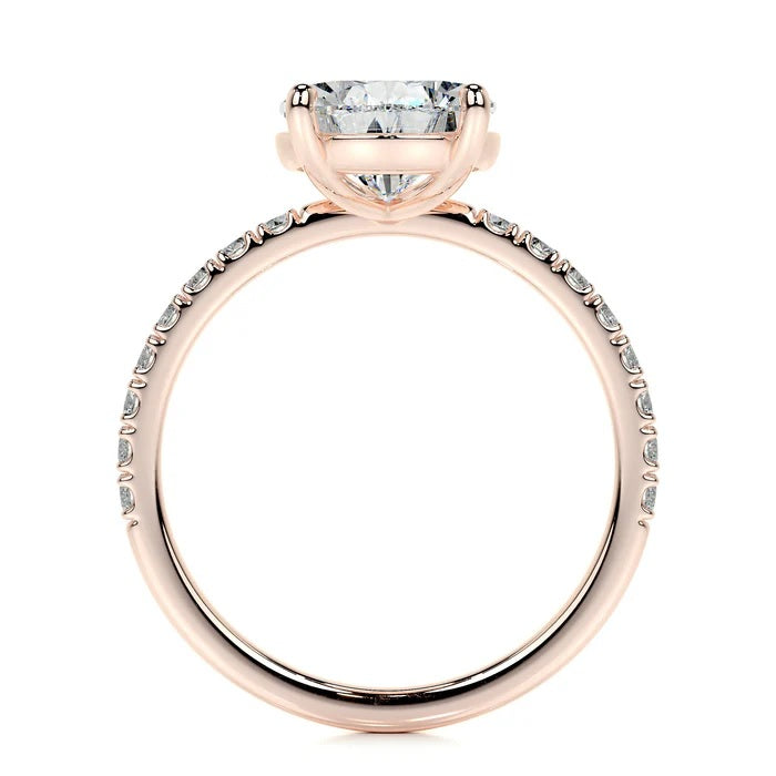 5 CT Pear Solitaire Diamond Accent Ring