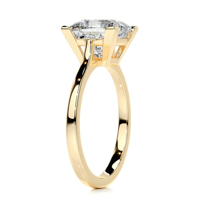 3 CT Princess Solitaire Diamond Ring
