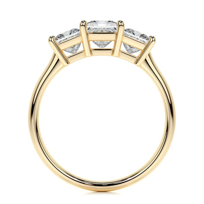 1.5 CT Princess Three Stone Diamond Ring
