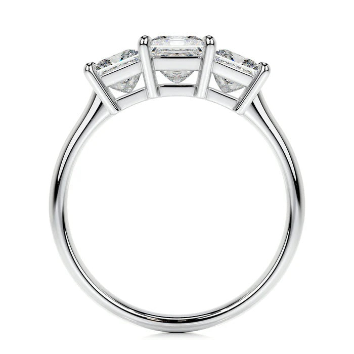 1.5 CT Princess Three Stone Diamond Ring