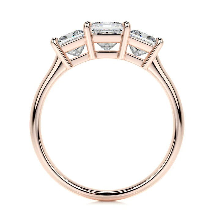 1.5 CT Princess Three Stone Diamond Ring