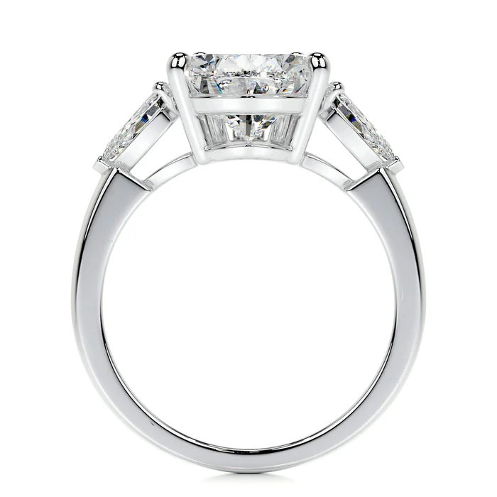 5 CT Pear Three Stone Diamond Ring