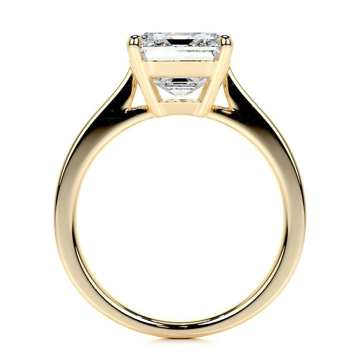 4 CT Solitaire  Emerald Ring