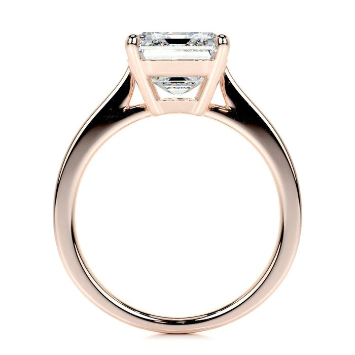 4 CT Solitaire  Emerald Ring