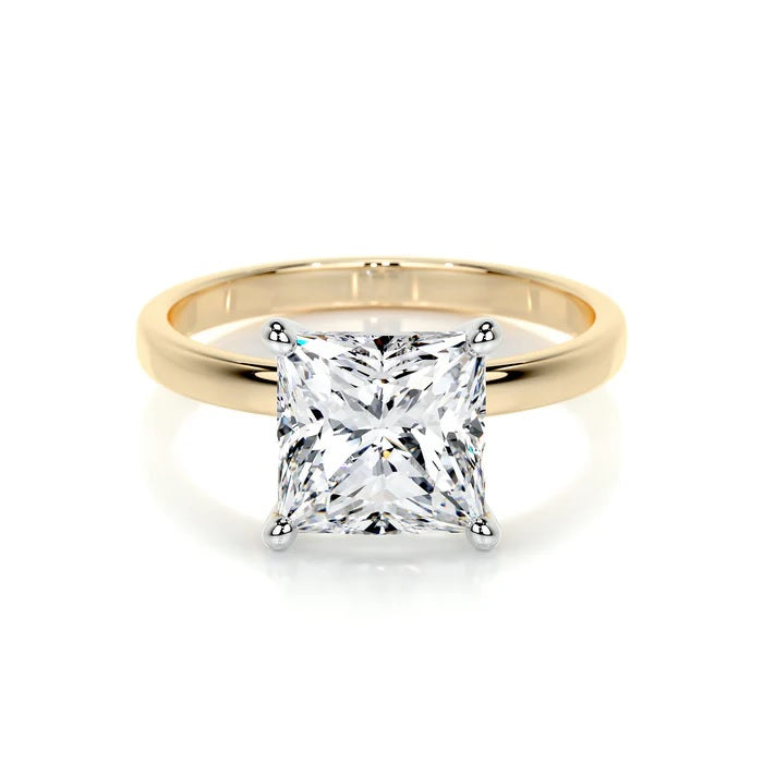 4 CT Solitaire Princess Ring