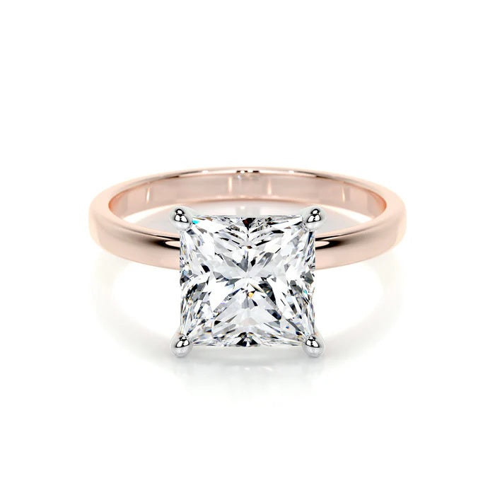 4 CT Solitaire Princess Ring