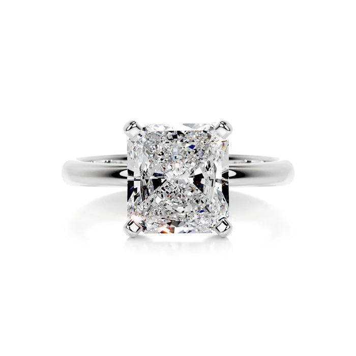 3 CT Princess Solitaire Ring