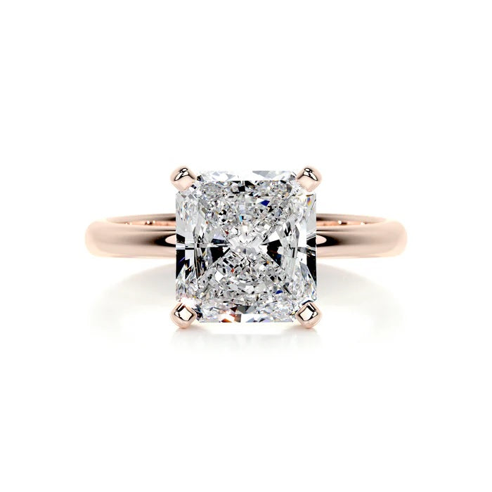 3 CT Princess Solitaire Ring