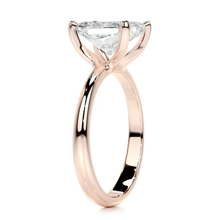 3 CT Princess Solitaire Ring