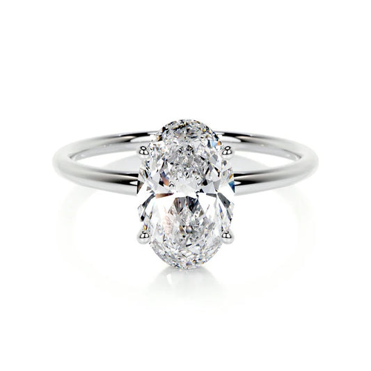 2 CT Solitaire Oval Diamond Ring