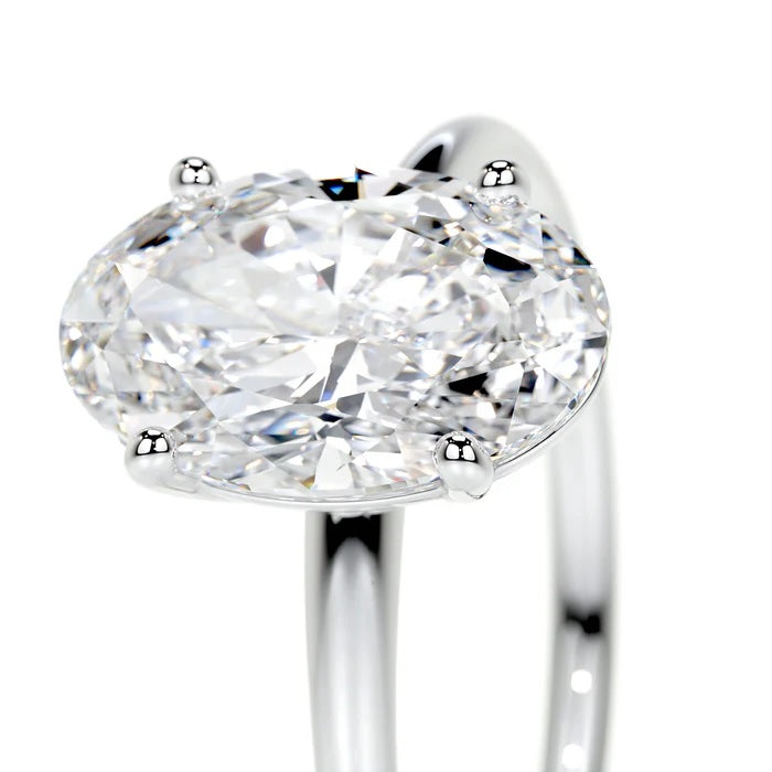 2 CT Solitaire Oval Diamond Ring