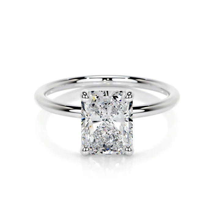 2 CT Solitaire Radiant Ring