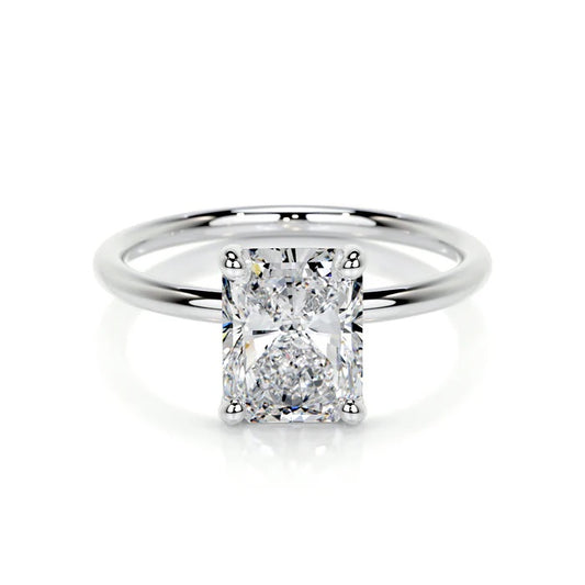 2 CT Solitaire Radiant Ring