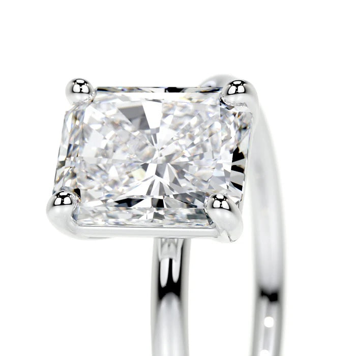 2 CT Solitaire Radiant Ring