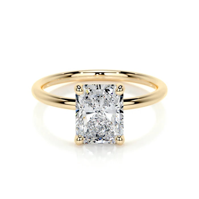 2 CT Solitaire Radiant Ring