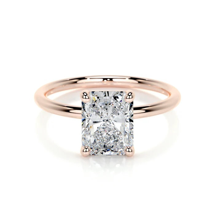 2 CT Solitaire Radiant Ring