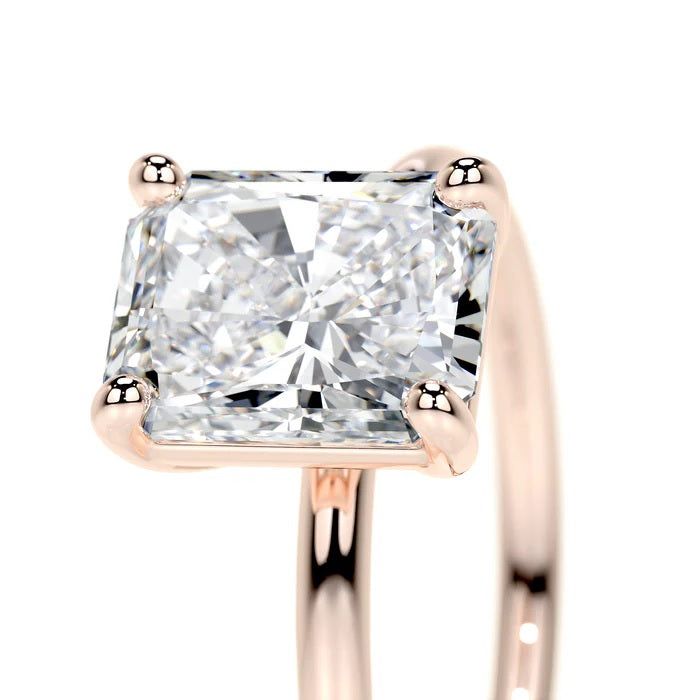 2 CT Solitaire Radiant Ring