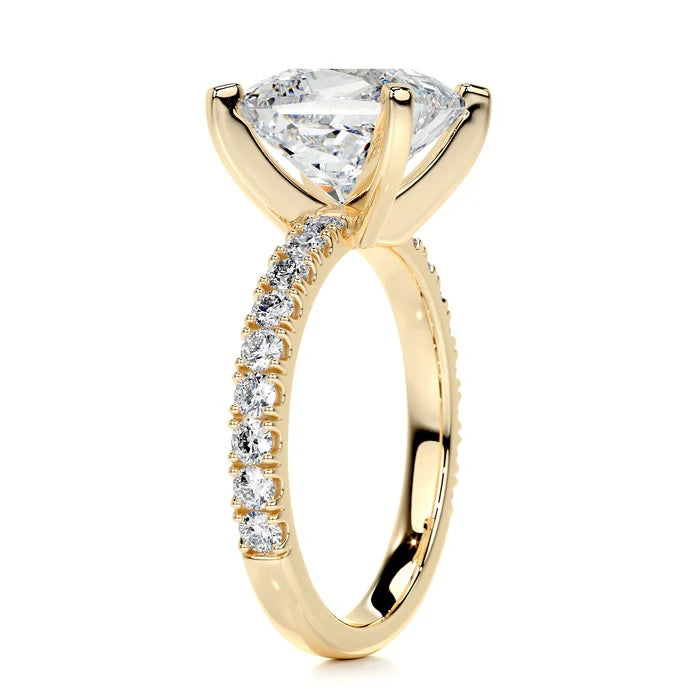 3 CT Solitaire Princess Diamond Accent  Ring