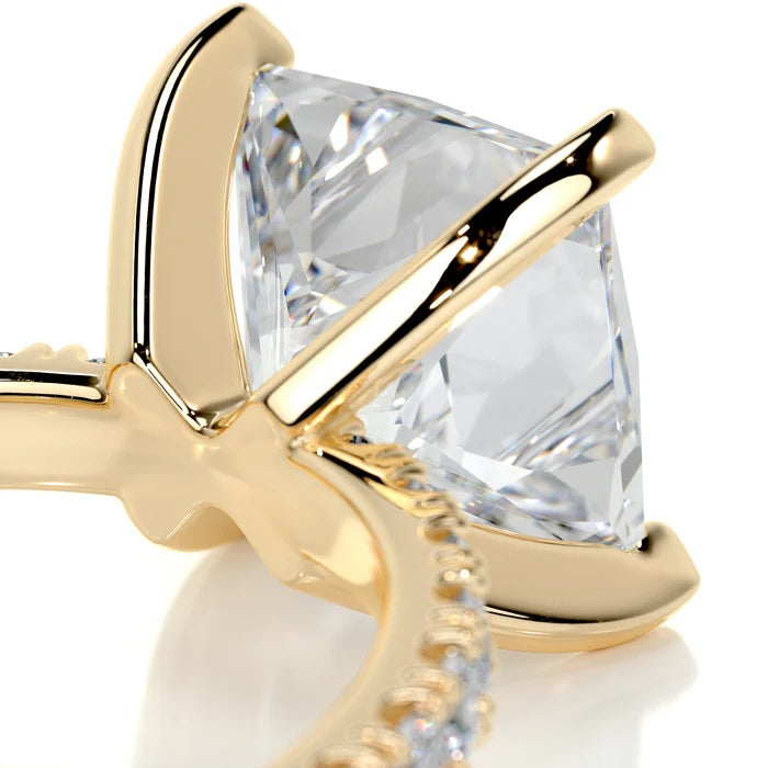 3 CT Solitaire Princess Diamond Accent  Ring