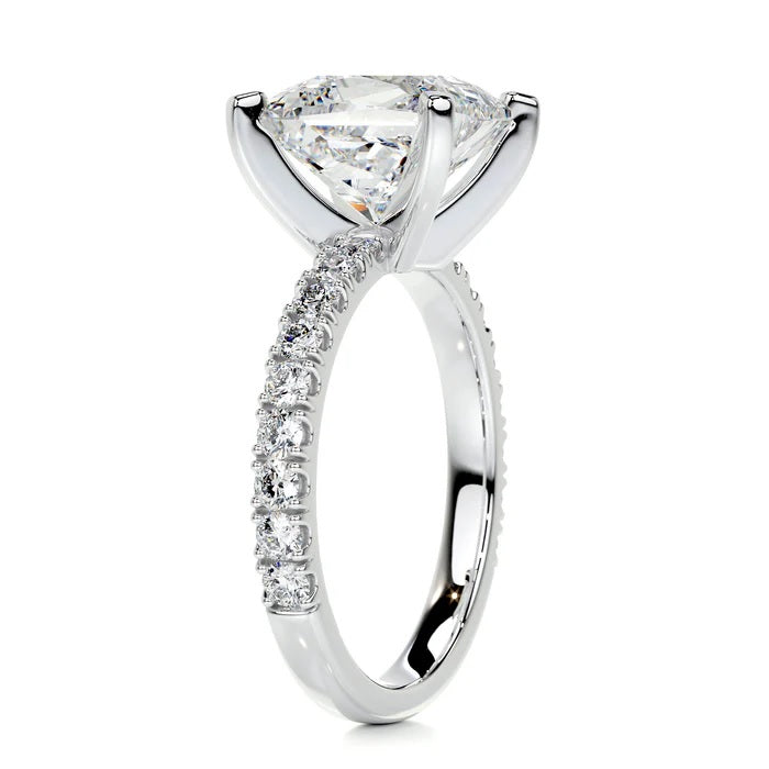 3 CT Solitaire Princess Diamond Accent  Ring