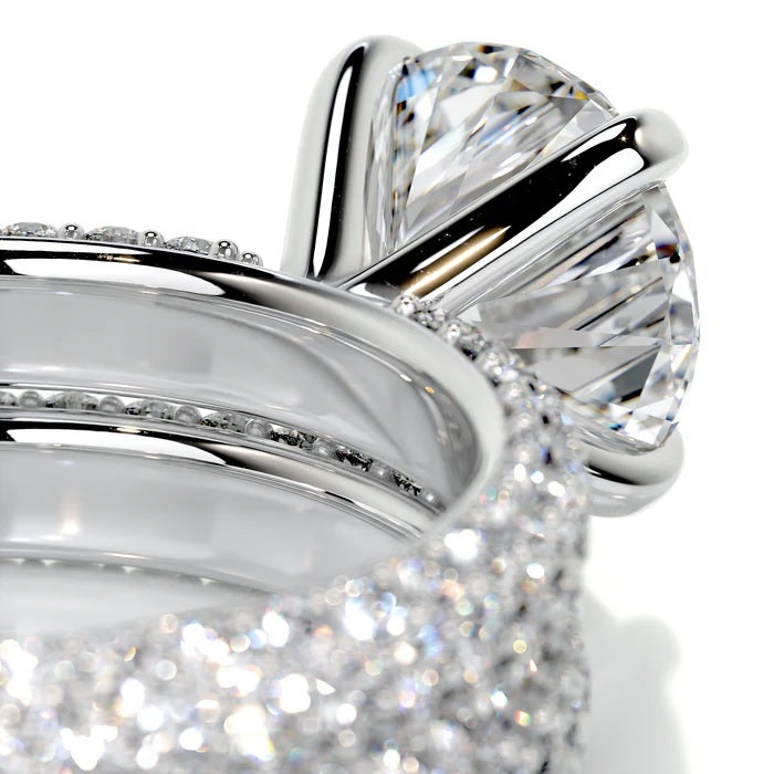 2 CT Brilliant Round Solitaire Ring with Matching Band