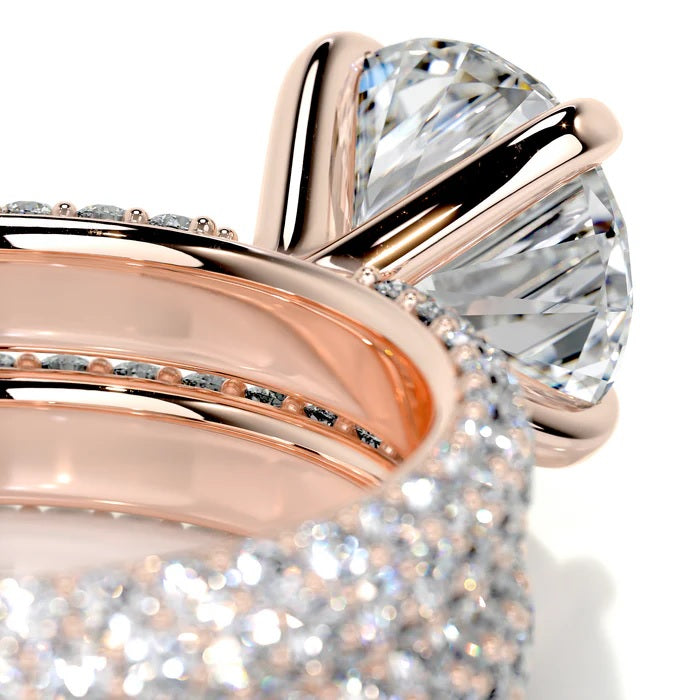 2 CT Brilliant Round Solitaire Ring with Matching Band