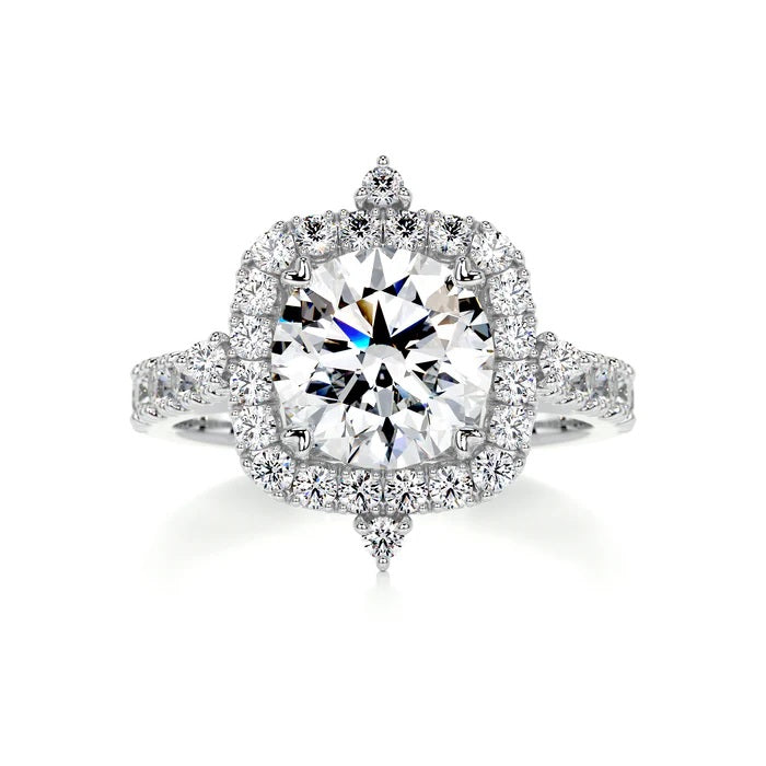 1.5 CT Brilliant Round Halo Ring