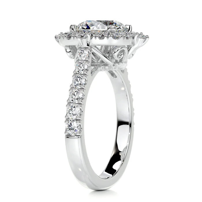 1.5 CT Brilliant Round Halo Ring