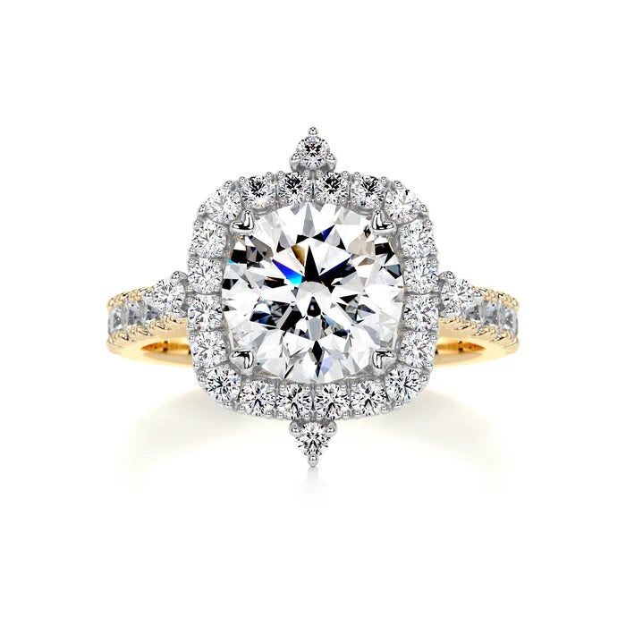 1.5 CT Brilliant Round Halo Ring