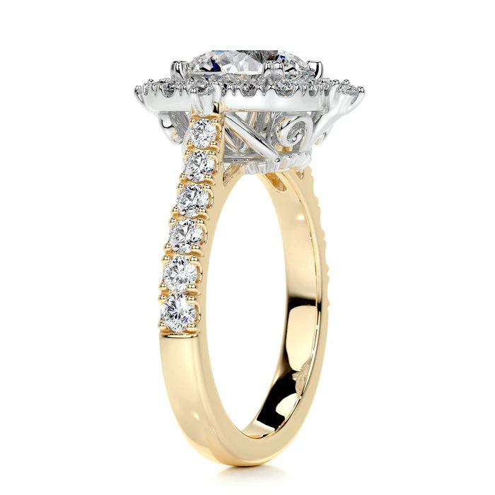 1.5 CT Brilliant Round Halo Ring