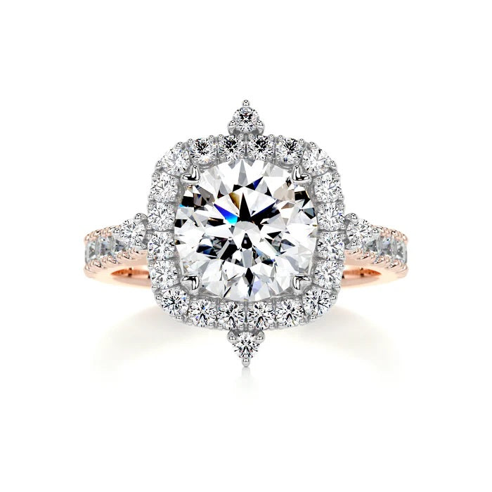 1.5 CT Brilliant Round Halo Ring