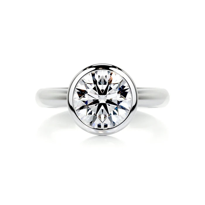 3.0 CT Round Shaped Solitaire Diamond Rings For Women