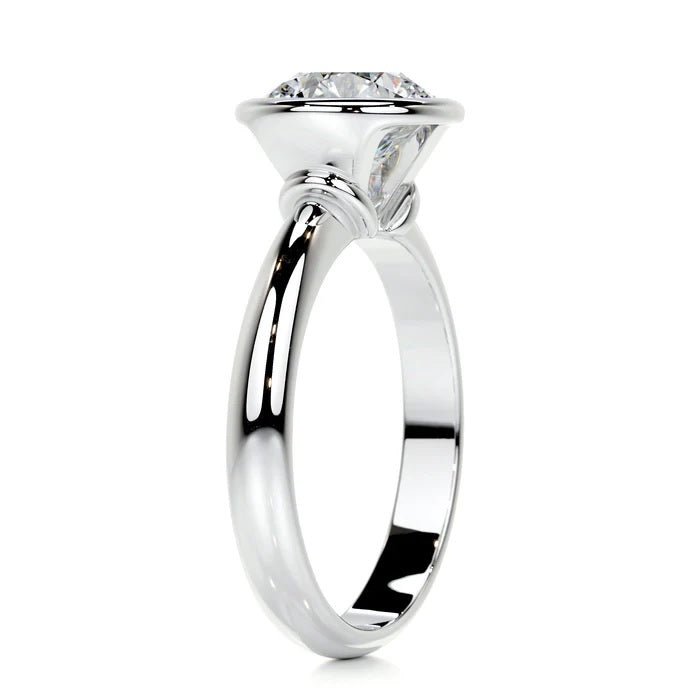 3.0 CT Round Shaped Solitaire Diamond Rings For Women