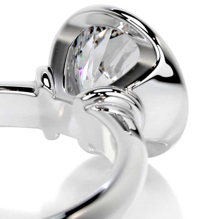 3.0 CT Round Shaped Solitaire Diamond Rings For Women