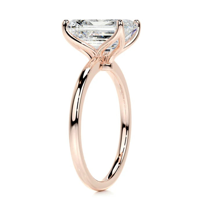 3 CT Solitaire Emerald Cut Diamond Ring
