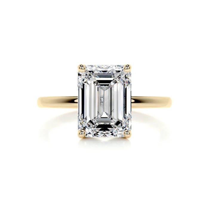 3 CT Solitaire Emerald Cut Diamond Ring