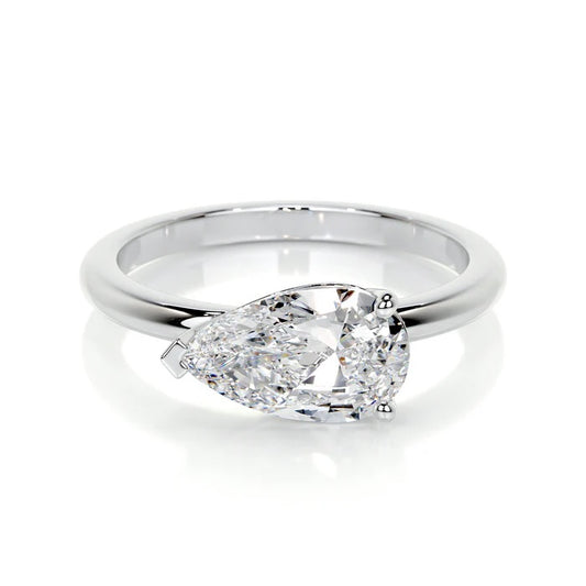1 CT Solitaire Pear Diamond Ring