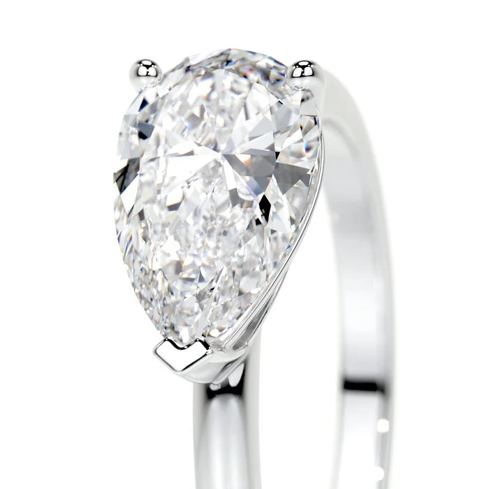 1 CT Solitaire Pear Diamond Ring