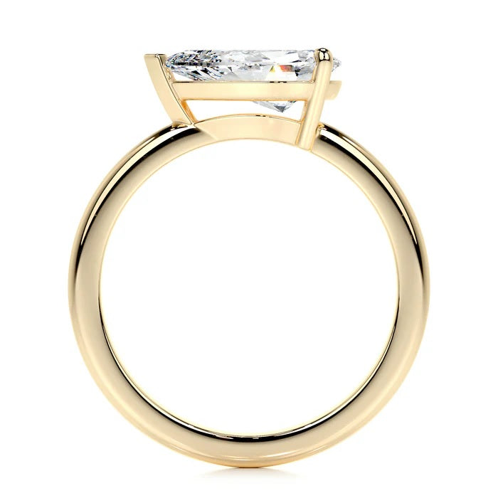 1 CT Solitaire Pear Diamond Ring