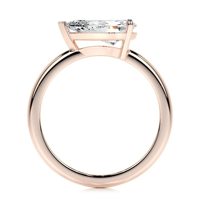 1 CT Solitaire Pear Diamond Ring