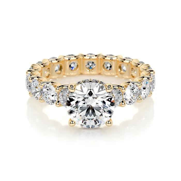 1.5 CT Brilliant Round Solitaire Eternity Ring