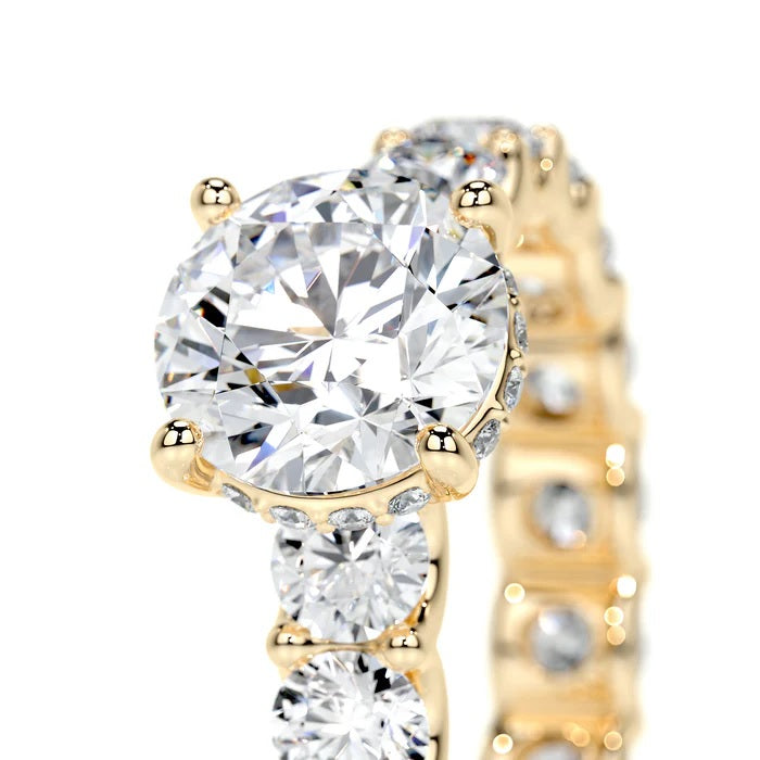 1.5 CT Brilliant Round Solitaire Eternity Ring