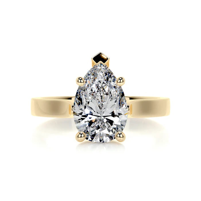 2 CT Solitaire Pear Diamond Ring