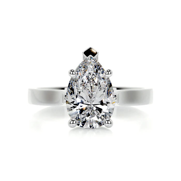 2 CT Solitaire Pear Diamond Ring