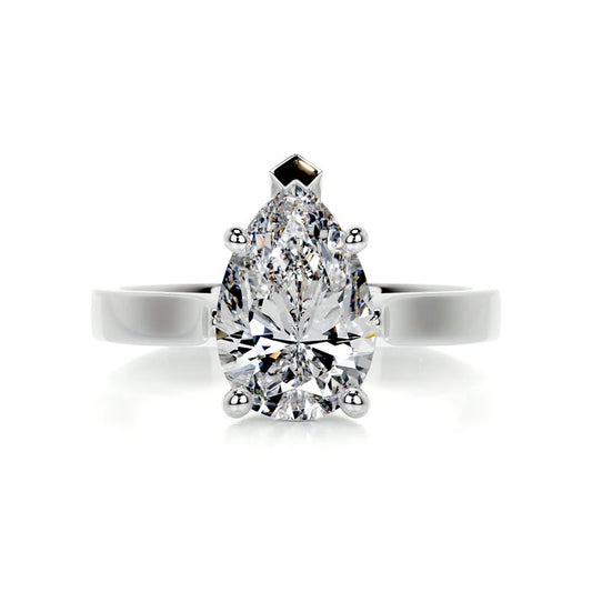 2 CT Solitaire Pear Diamond Ring
