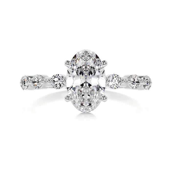 1 CT Solitaire Oval Ring