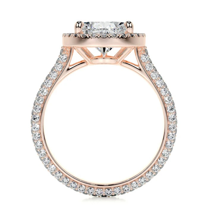 3 CT Solitaire Pear Diamond Accent Ring