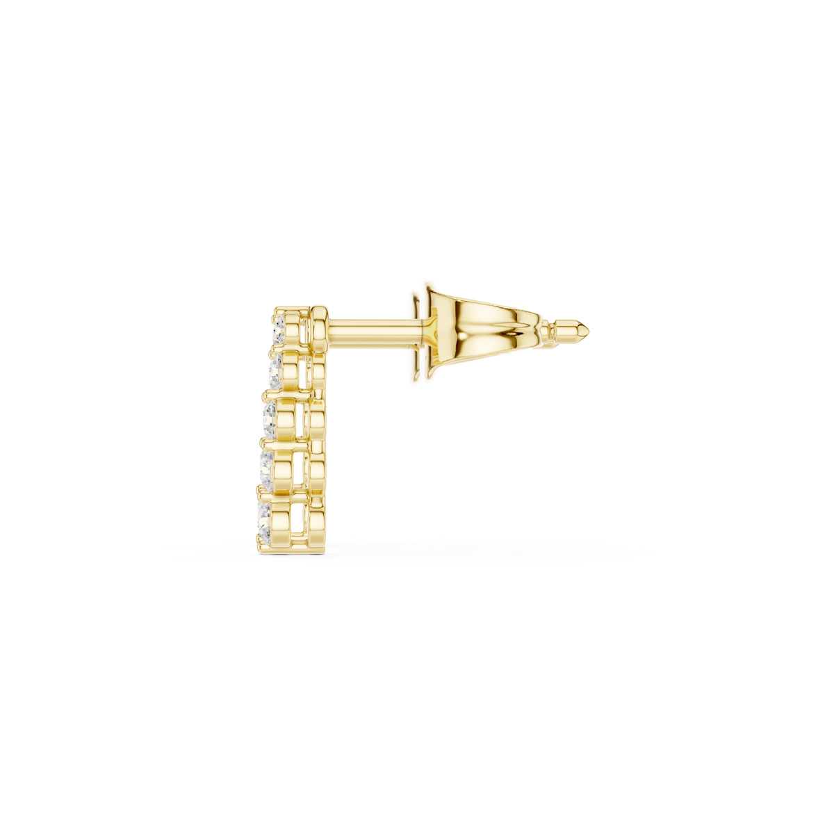 Elvara Round Diamond Cascade Studs